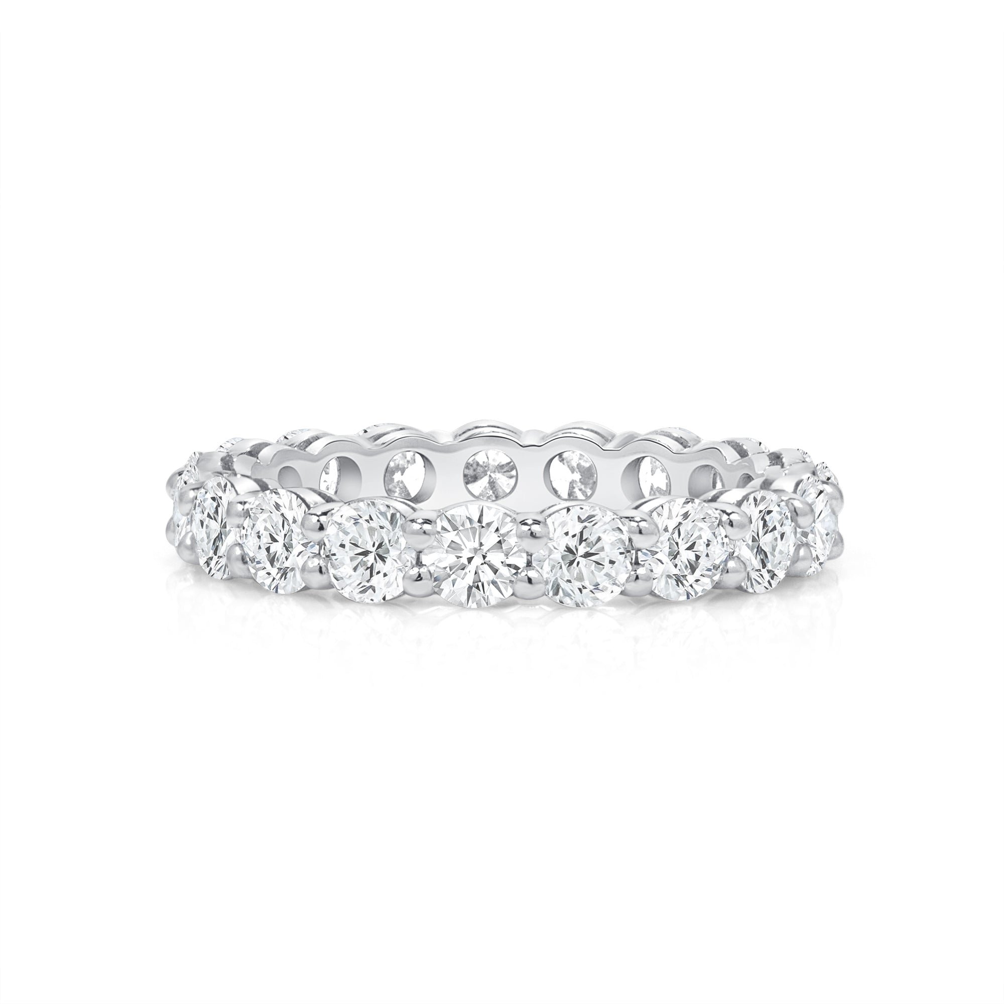 2.75ct Round Brilliant Cut Diamond Platinum Eternity Band