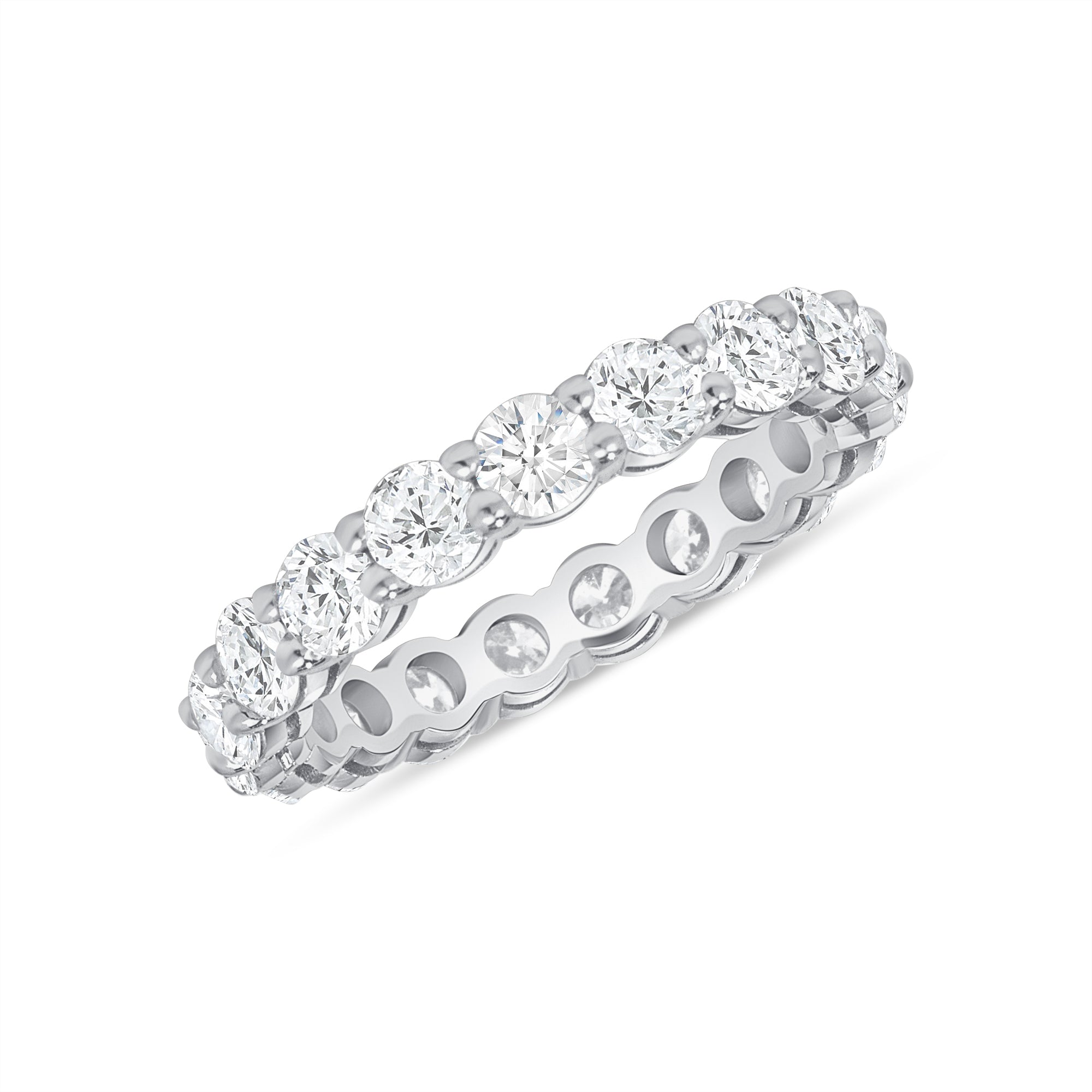 2.75ct Round Brilliant Cut Diamond Platinum Eternity Band