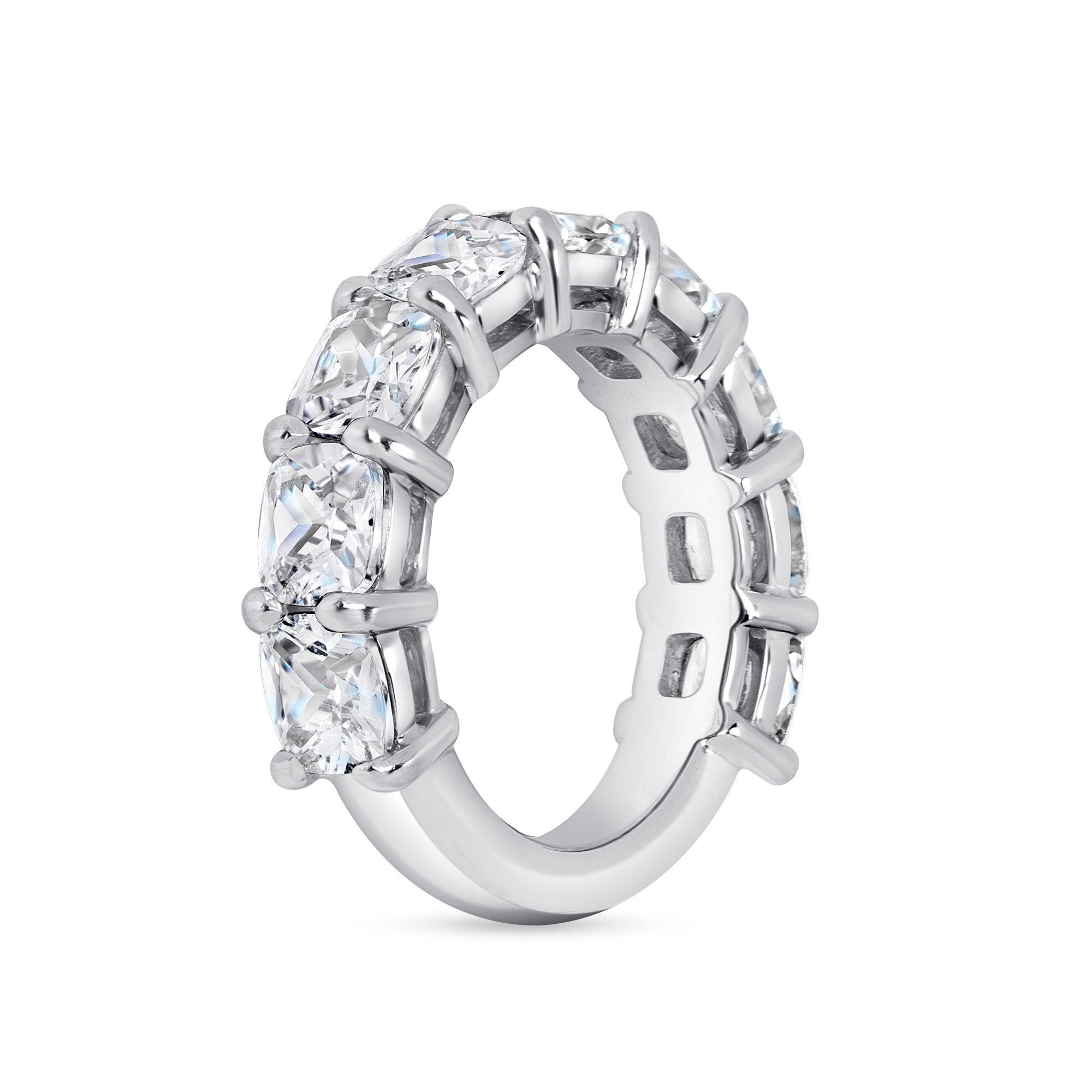 Nine-Stone Cushion-Cut Diamond Band in Platinum