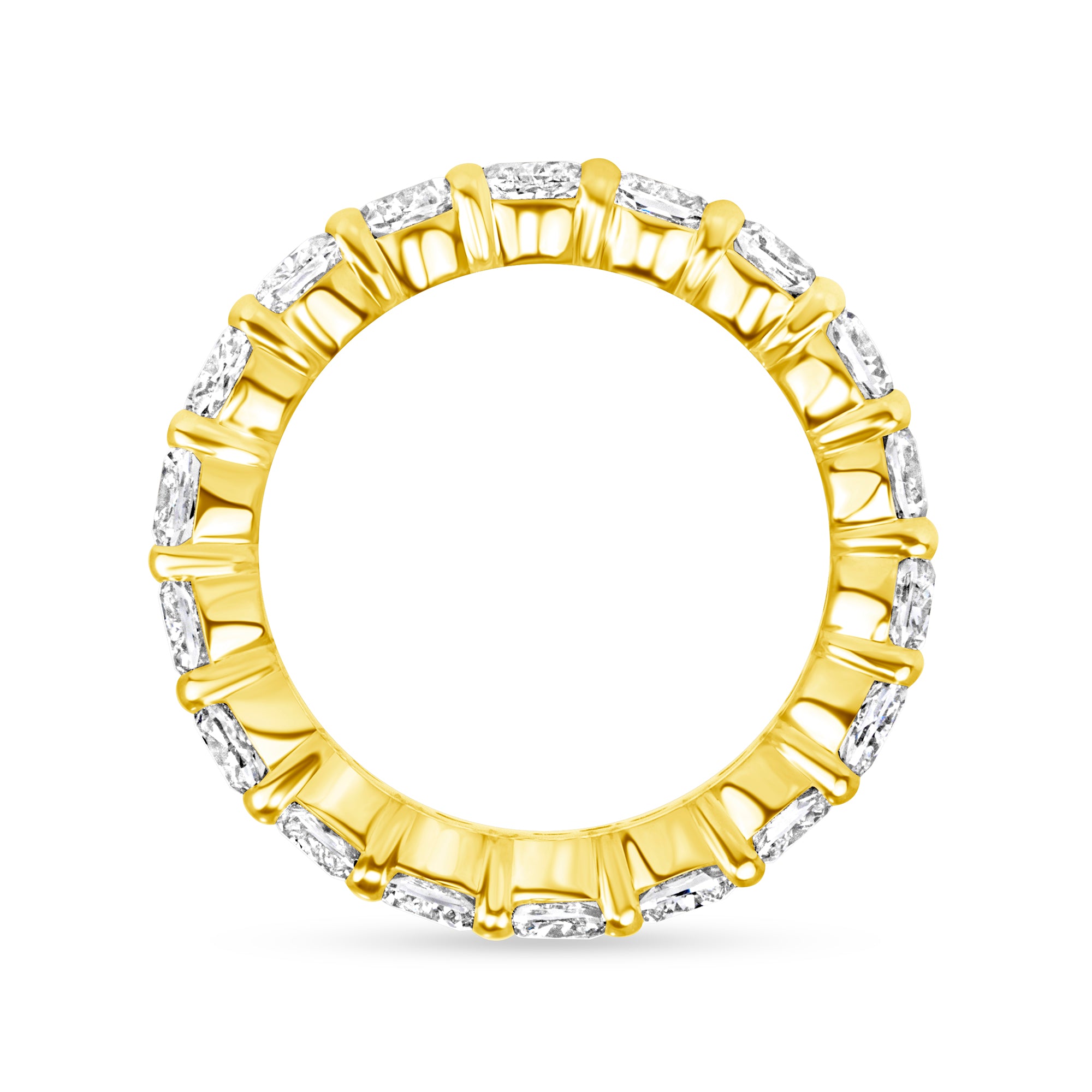 Small Round Diamond Eternity Band in 18K Yellow Gold