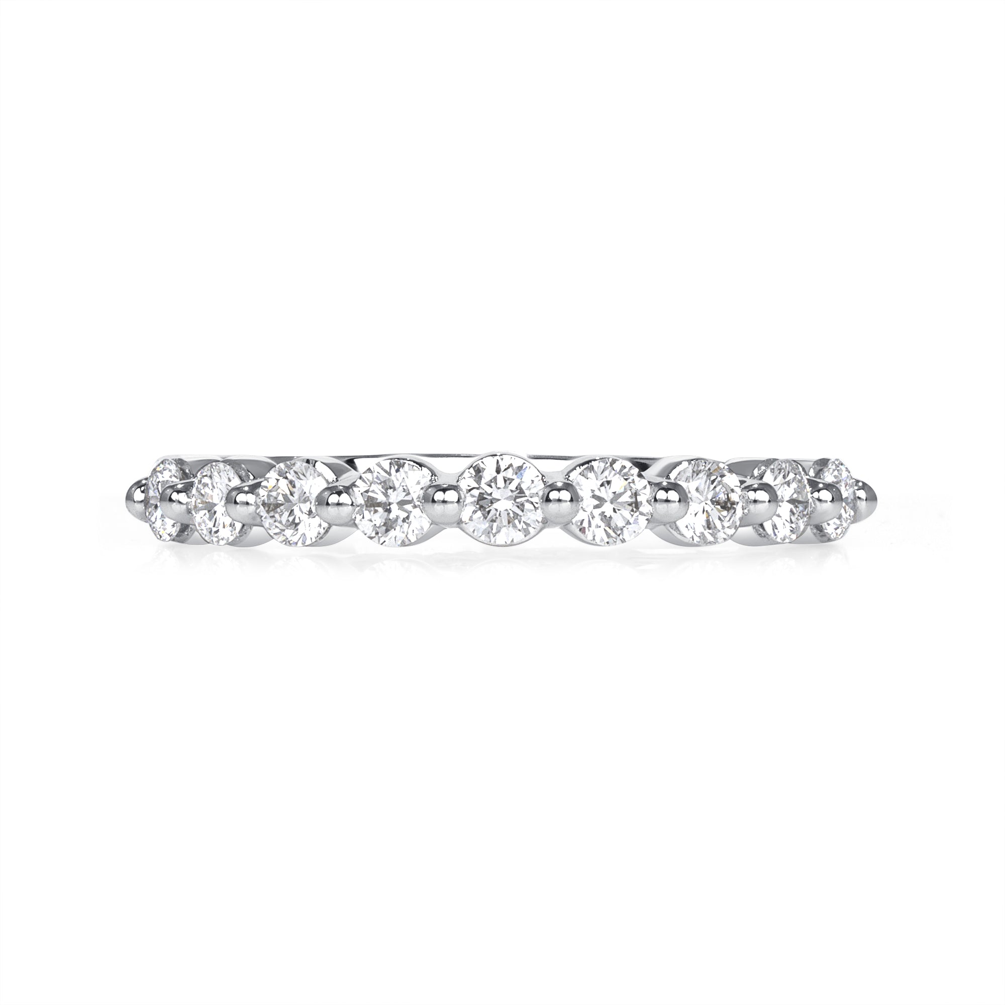 0.5CT Halfway Diamond Eternity Band in White Gold
