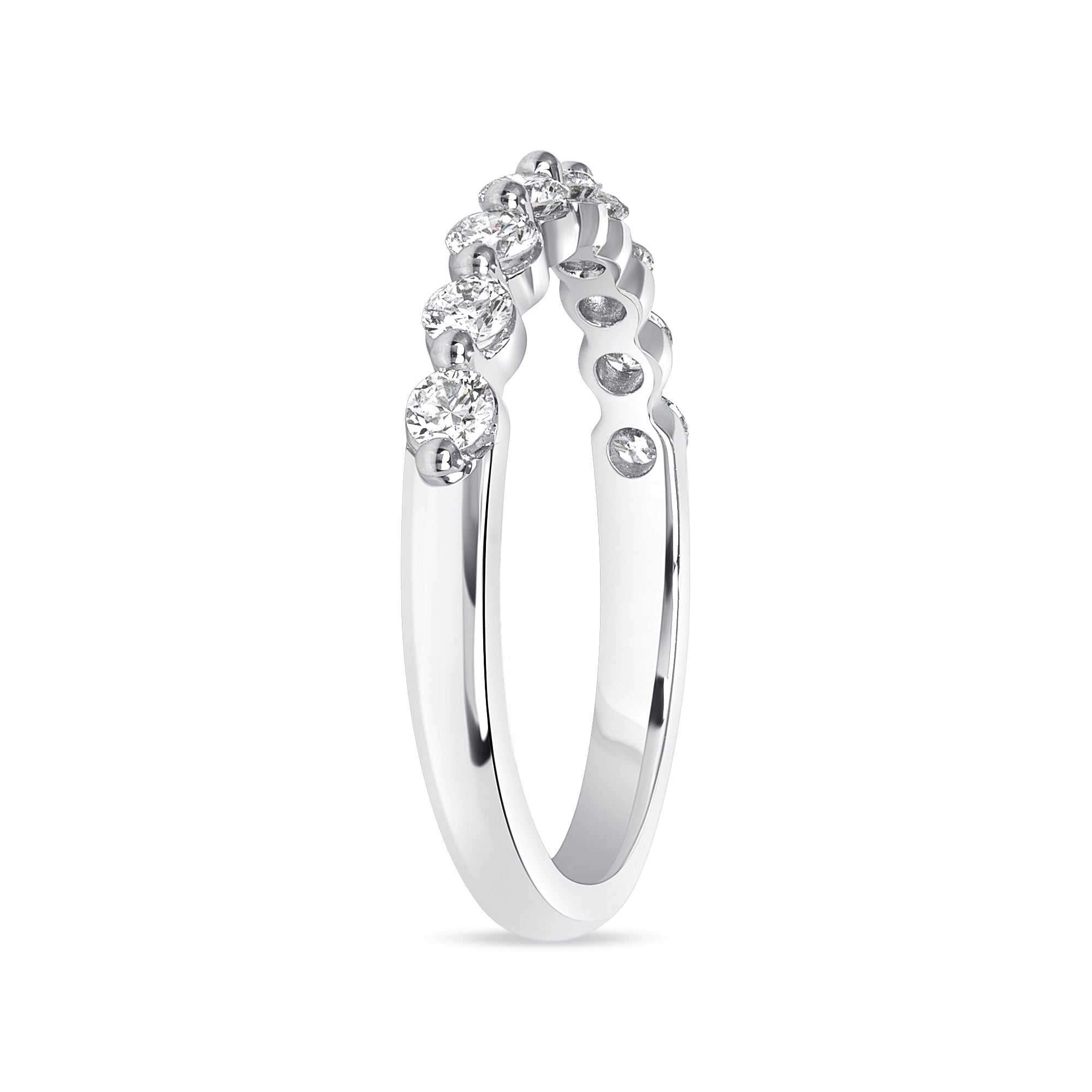 0.5CT Halfway Diamond Eternity Band in White Gold
