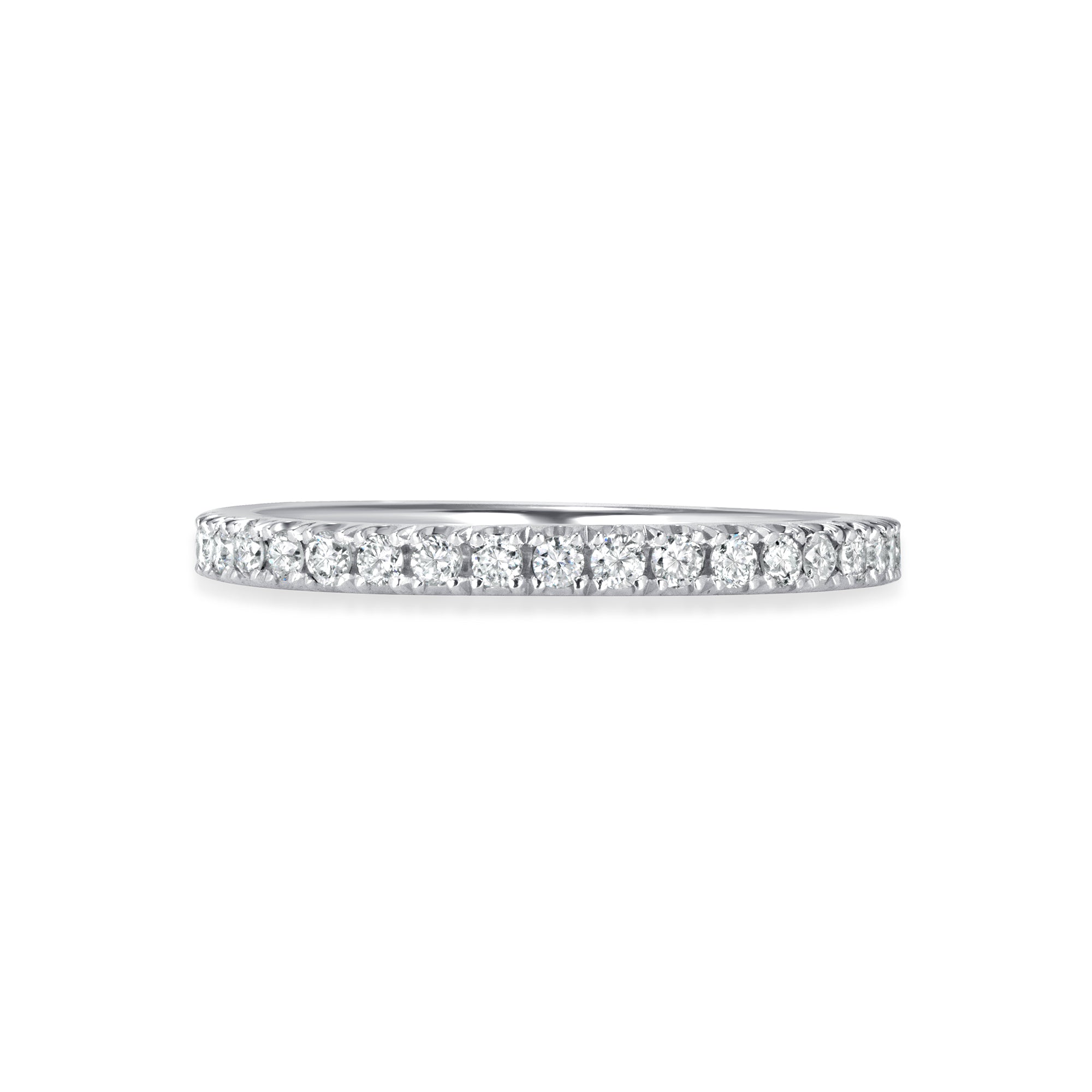 Round Brilliant Diamond Eternity Band in Platinum
